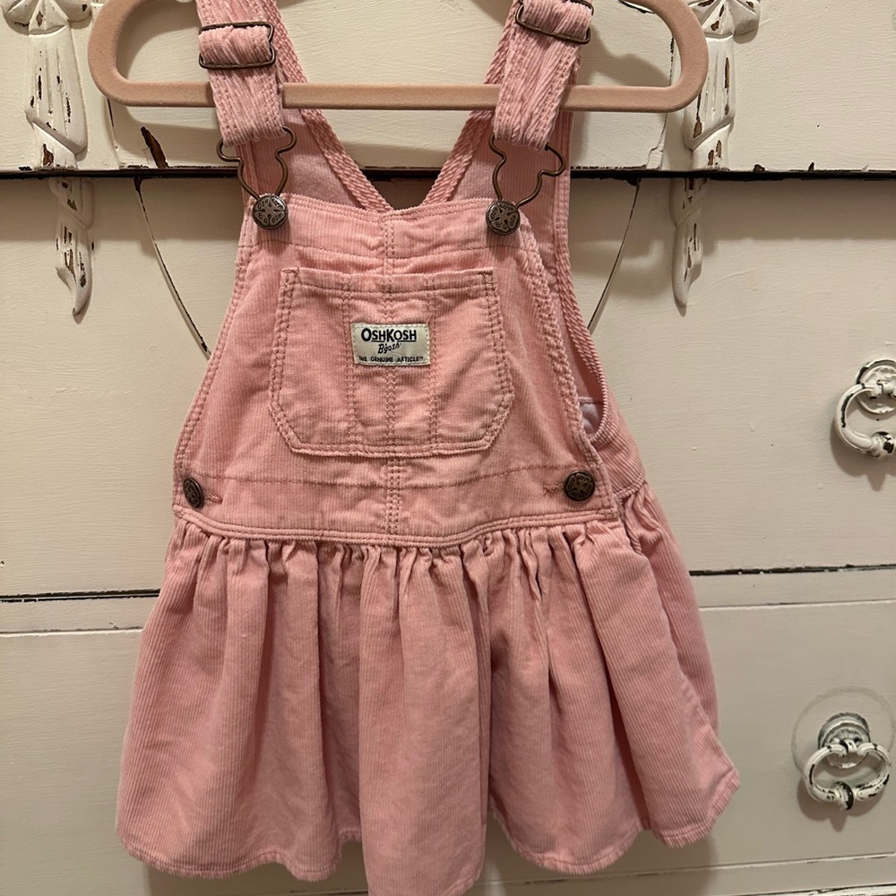 OshKosh B'gosh Blush Corduroy Kids Overalls
